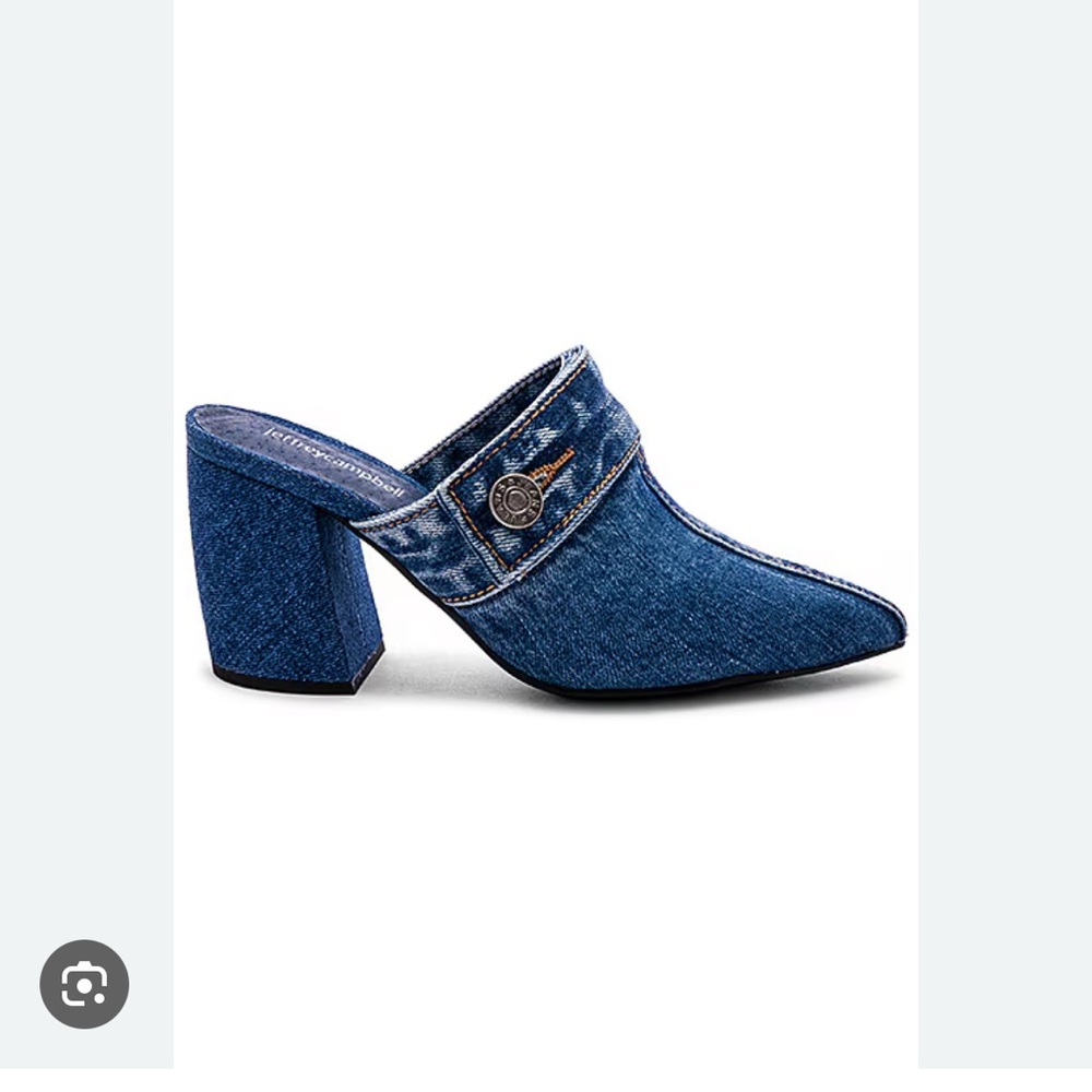 ISO Jeffrey Campbell Blue Denim Mules Size 6.5 or 7 (looking for these)